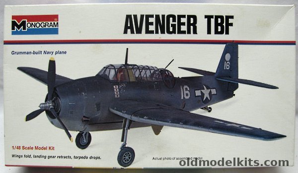 Monogram 1/48 Grumman Avenger TBF - White Box Issue, 6829-0175 plastic model kit